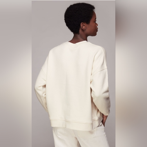 Whistles Creme de la Creme Sweatshirt, Size XS - Picture 3 of 13